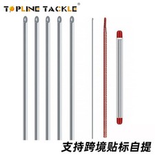 Metal through earthworm air needle bait 20cm center 5 pcs