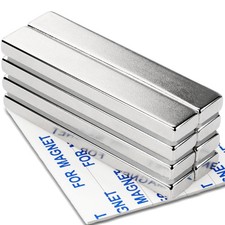 Strong Neodymium Magnets - 8 Pcs Magnetic Strips for Fridge, Craft DIY Project