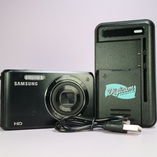 Samsung Digital Camera DV90 16.1MP Selfie Screen Black Tested