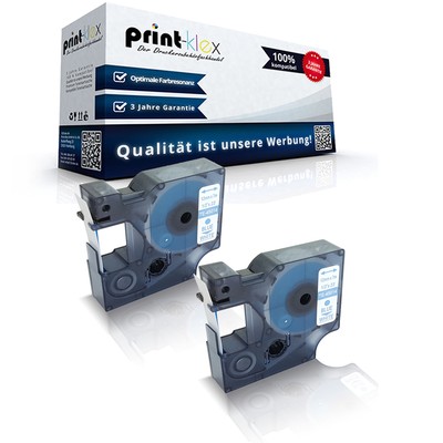2 Alternative Schriftbänder für Dymo 45014 Beschriftungsbänder-Office Plus Serie