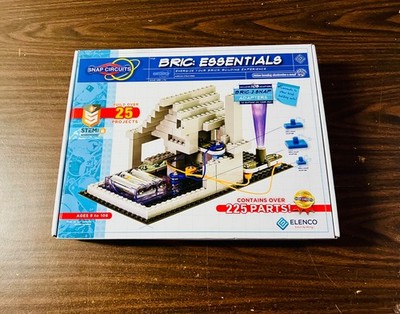 Snap Circuits BRIC: Essentials Brick & Electronics Exploration Kit 225 pcs NEW