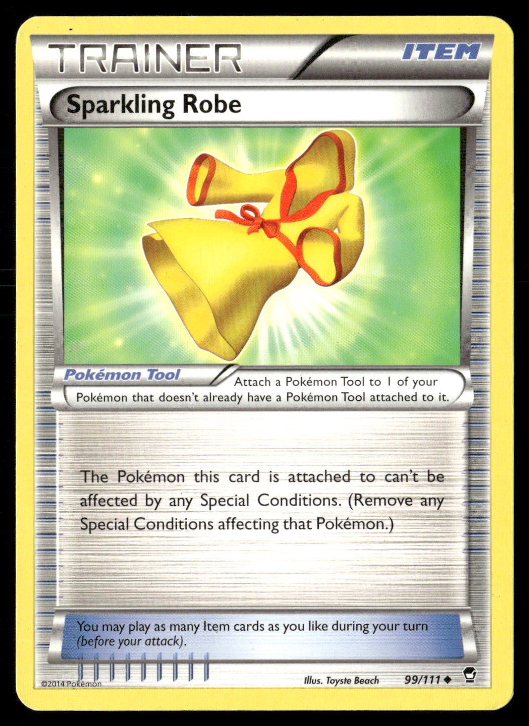 Sparkling Robe 99/111 Uncommon Furious Fists Pokemon Heavily Played