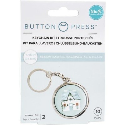 We R Memory Keepers Knopf Druck Schlüsselanhänger Kit-ergibt 2