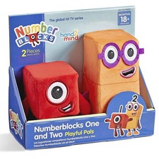 Numberblocks Personaggio Peluche, Migliori Amici Uno e Due, 94554, Autentico_