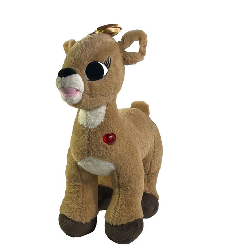 Build A Bear Plush Reindeer Toy with Heart Accent Christmas Holidays Nostalgic