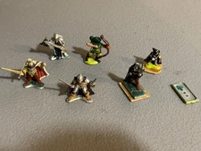 A29182 RAL PARTHA WARRIORS LOT KNIGHT HERO ASSASSIN METAL MINIATURES