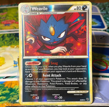 Weavile 25/90 Rare HGSS Undaunted Pokemon Reverse Holo Near Mint