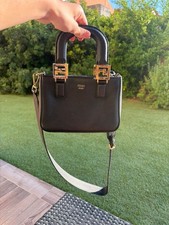 Borsa a mano Fendi Selleria FF Tote Nero Pelle