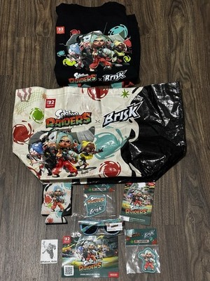 SDCC 2026 Nintendo Splatoon Raiders Sleeve Tote Bag Glasses Patch Promo Shirt XL