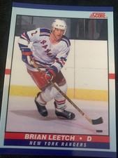 1990-91 Score Young Superstars - Brian Leetch #2
