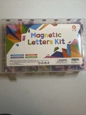 Classroom Magnetic Alphabet Letters Kit 238 Pcs with Double - Side Magnet Boa...