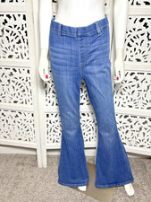 Judy Blue Women  s Pull On Flare Indigo Blue High Waist Stretch Jeans Size 7/28