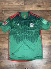 Adidas Mexico 2022 World Cup Authentic Home Jersey Size XL Patches