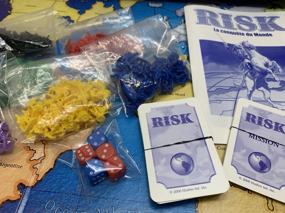 ♠️ Jeu de société - RISK - Vintage Des Année 2000 - PARKER - HASBRO - TBE ♠️ - Photo 4/4