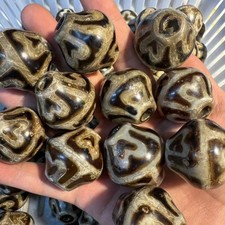 Tibetan Natural Agate Around 33Mm Daluo Elephant Male Tianzhu Six Eye Accessory