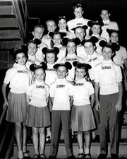 1956 Mickey Mouse Club House Black And White 4x6 Picture Celebrity Print