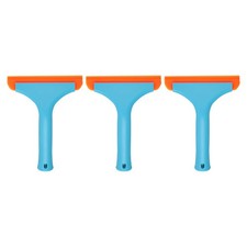 3pcs Squeegee 6 Inch Water Blade Shower Squeegee for Window Glass Door, Blue