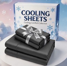 Bamboo Fibre Bed Sheet Set Deep Pocket Cooling Soft Wrinkle Free Sheets