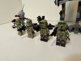 Lego Star Wars Kashyyyk Clone Troopers, walker, and droid 75035 41st Elite Corps