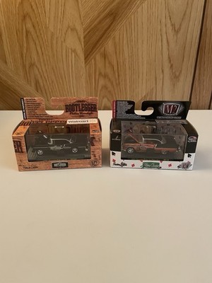 M2 MACHINES BOOTLEGGER & WILDCARD WALMART EXC. 1955 CHEVROLET BEL -AIR - LOT X2
