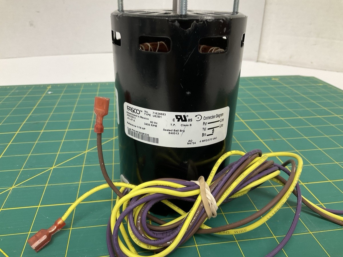 Carrier HC30GR230 Draft Inducer Motor FASCO 71626683 1 Phase 208