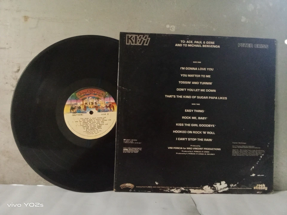 Kiss 33 rpm Philippines 12" LP EP Peter Criss Foto 2 de 2