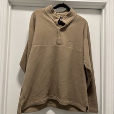 Vintage Patagonia Snap-T Fleece Pullover Tan Made In USA Large Pullover