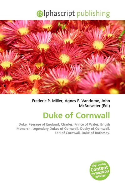 Frederic P. Miller (U. A.) | Duke Of Cornwall | Taschenbuch | Englisch (2026)-image