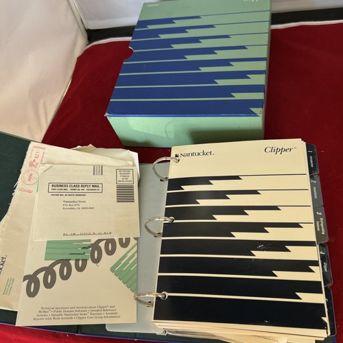 Nantucket CLIPPER Binder w/ Box VTG DOS incl. Floppies! 1987 - Picture 2 of 9