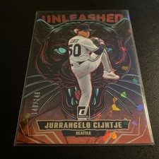 2025 Panini Donruss - Unleashed Jurrangelo Cijntje #14 Red Ice /149 (RC)