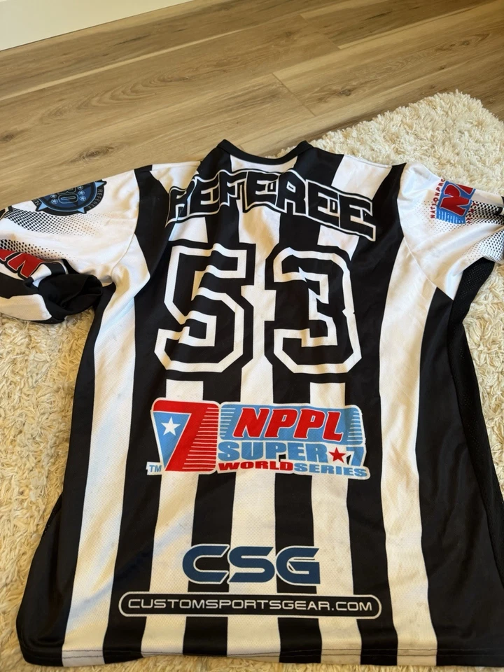 Camiseta de árbitro profesional de paintball NPPL 1XL Foto 4 de 4