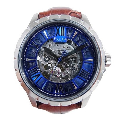 Furbo design アナログ腕時計オートマチックF5021【未使用品】 Furbo Design Automatic Watch F5021 Automatic Skeleton Leather Belt