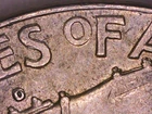 1963 D Franklin Silver Half Dollar DDR Double Die Reverse