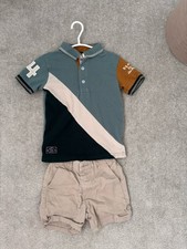 Next Boys Polo & Shorts Set 18-24months