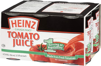 Heinz Tomato Juice Club Pack, 156ML/5.5 fl.oz., Each, 48 Count