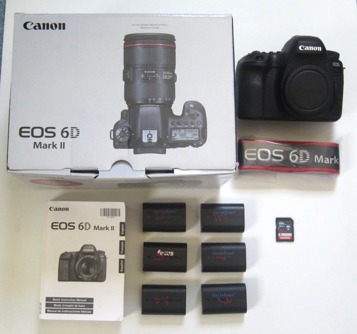 Canon EOS 6D Mark II Digital Cameras with Interchangeable Lenses
