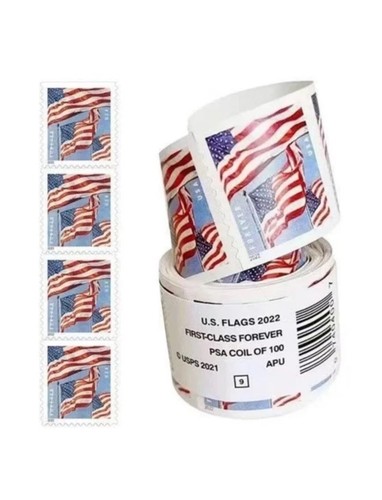 2022 Mint US Flag Forever Stamps Scott# 5654 (MNH) - 100 count roll