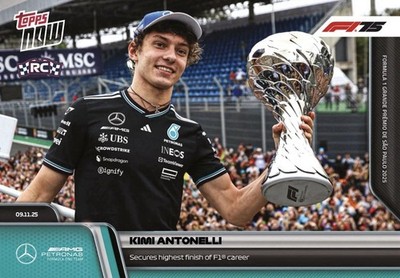 2025 Topps NOW F1 #076 Kimi Antonelli Mercedes Formula 1 Rookie