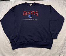 Vintage New York Giants Sweatshirt Mens Large Blue NFL Football Lee Sport USA