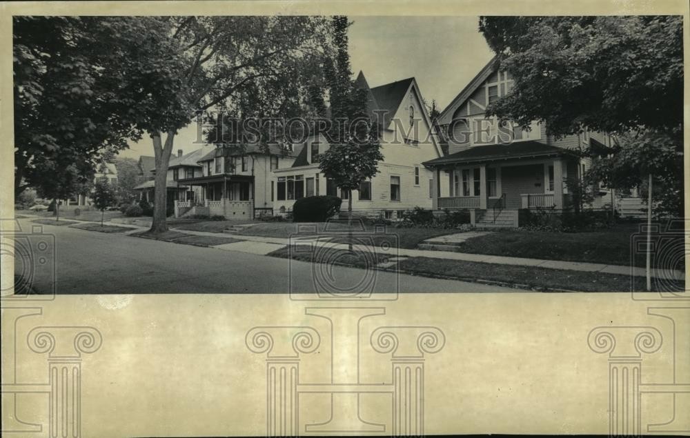 1982 Press Photo McCall Street, Waukesha, Wisconsin - mja24712