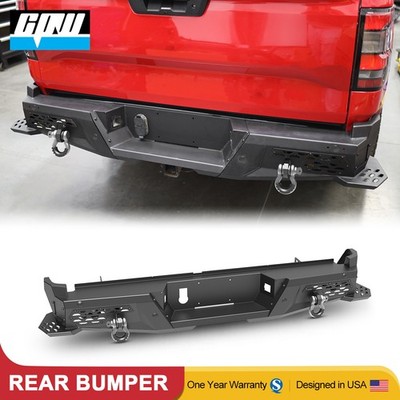Rear Bumper Fits 2022 2023 2024 2025 Nissan Frontier Heavy Steel W/ Pod Lights