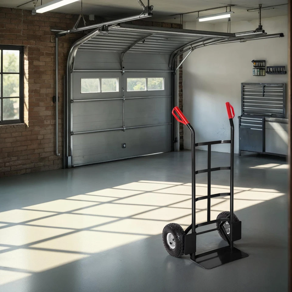 Sackkarre Transportkarre 200kg Stapelkarre Hubwagen Handwagen Gummi-Luftreifen - Bild 3 von 4