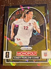 2026 Panini Prizm Monopoly Fifa World Cup - Cindy Parlow #86 Gold Cracked Ice...