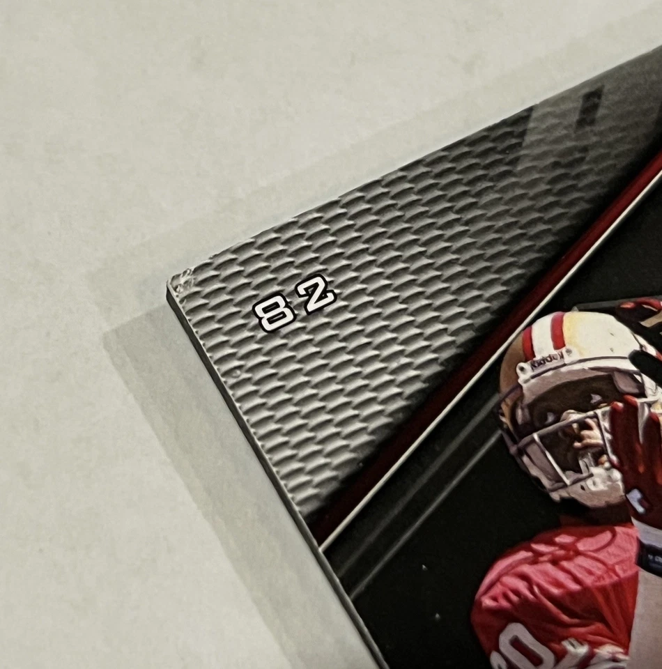 Jerry Rice/250 2009 cubierta superior negro parche bandera de Estados Unidos patio 49ers RARO SP Foto 3 de 3