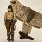 1987 Gi Joe Cobra 3.75" Raptor v1 Falconer Figure Complete Hasbro
