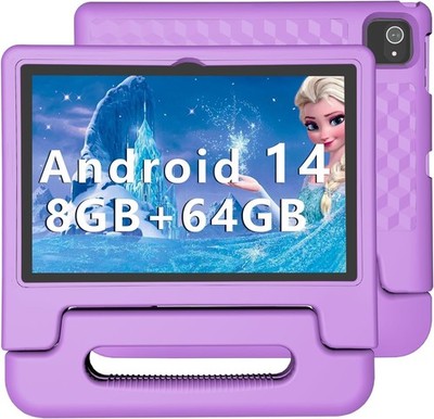 ITDULCET Kinder-Tablet 10 Zoll Android 14 -8GB RAM, 64GB ROM, Octa-Core, 6000mAh