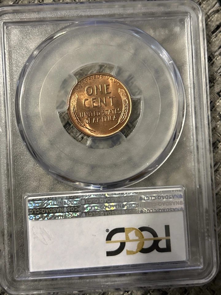 1955-D  1C RD Lincoln Wheat One Cent  PCGS MS65RD,Copper Beautiful Red Shiny | - Image 2 of 4