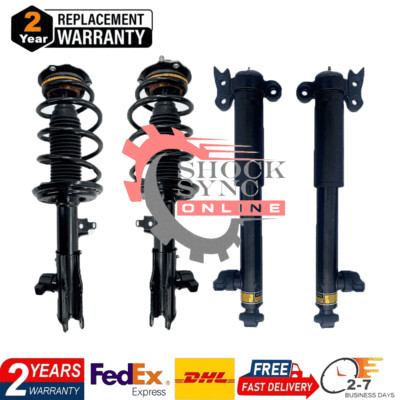 4Pcs Front Rear Shock Struts Assys w/CDC Fit Cadillac XT5 GMC Acadia 2017-2020