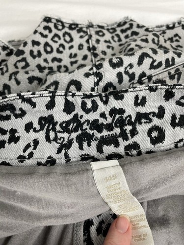 Justice Jeans Size 14S Animal Print Stretch Skirt Shorts Skort Black Grey - Picture 5 of 8