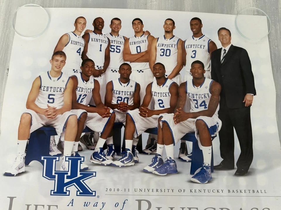 University Of Kentucky Men's Basketball Poster Schedule 2010-2011 Calipari - Image 4 of 4